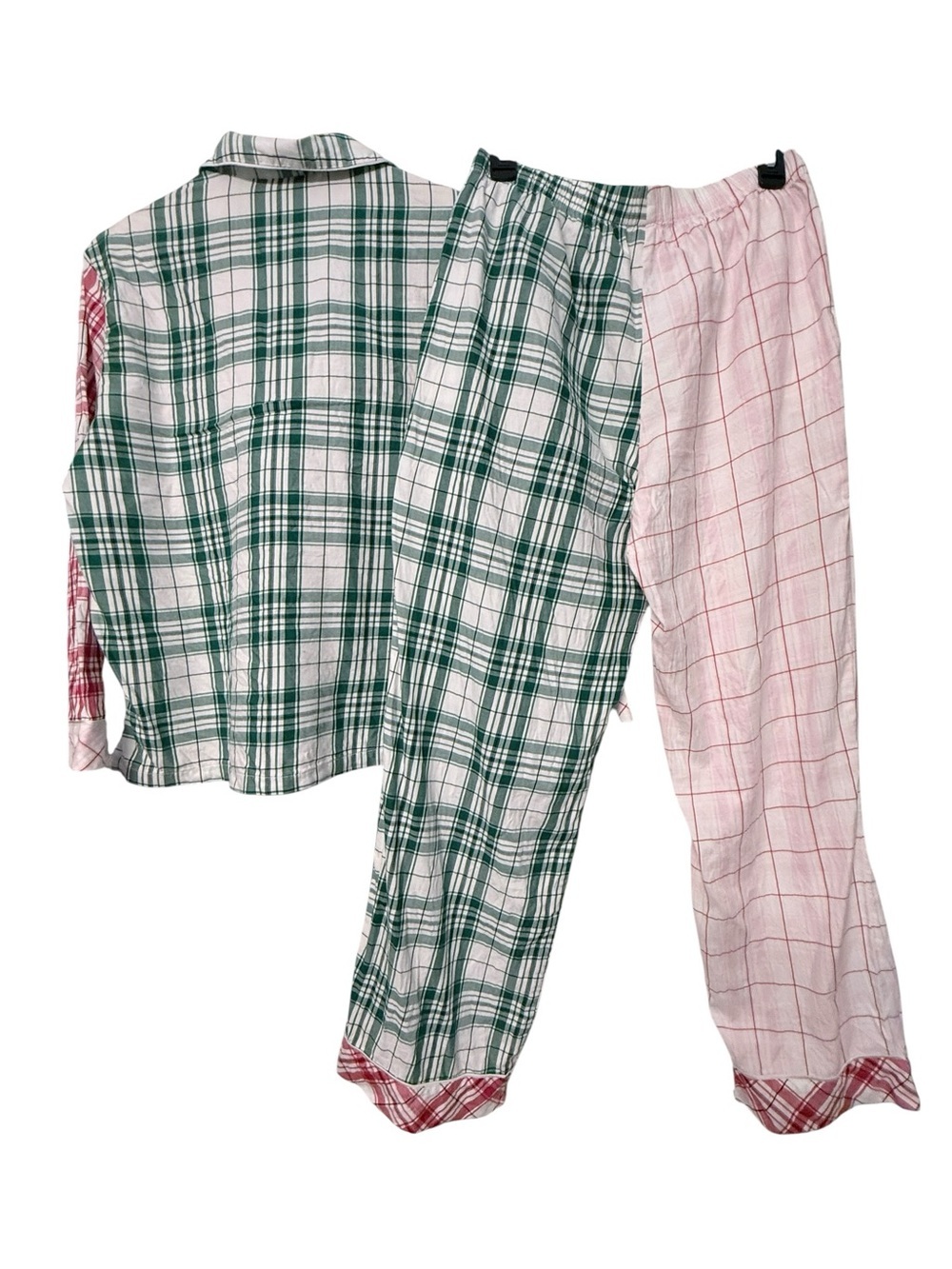 Victoria’s Secret Plaid Pajama Set Medium Cotton Modal Christmas Cozy - Picture 3 of 8